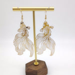 Golden Goldfish Shape Earrings